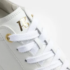 Paul Green Super Soft Pauls Sneaker Leder goldfarbener - Logodruck weiß S14 5241-005
