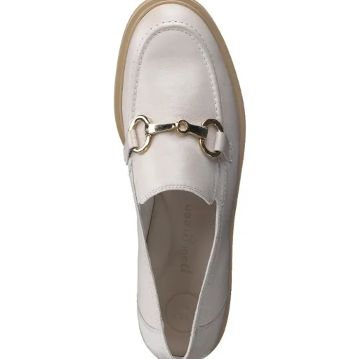 Paul Green Super Soft Slipper Leder Horsebit-Applikation beige S14 1052-025