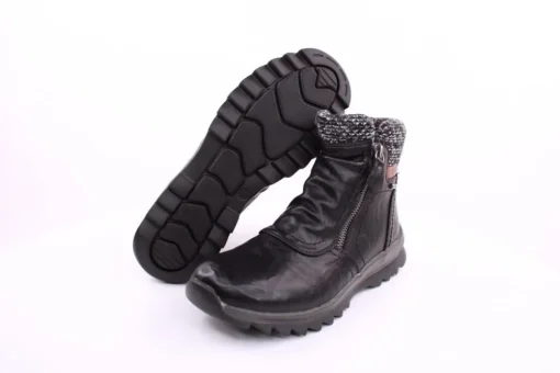 PETER ERIKSON Damen Boot mit Stickrand doppel Reißverschluss einfacher Einstieg in SCHWARZ, BLAU, ROT Warmfutter 58212-Y24001 TEX