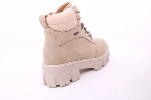 PETER ERIKSON Damen Boot Softrand Schnürung und Reißverschluss BEIGE Warmfutter 6587-24-C25001