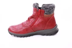 PETER ERIKSON Damen Boot mit Stickrand doppel Reißverschluss einfacher Einstieg in SCHWARZ, BLAU, ROT Warmfutter 58212-Y24001 TEX
