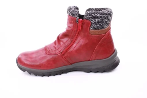 PETER ERIKSON Damen Boot mit Stickrand doppel Reißverschluss einfacher Einstieg in SCHWARZ, BLAU, ROT Warmfutter 58212-Y24001 TEX