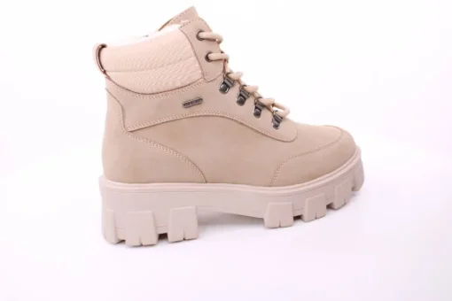 PETER ERIKSON Damen Boot Softrand Schnürung und Reißverschluss BEIGE Warmfutter 6587-24-C25001