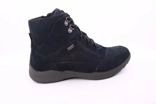 PETER ERIKSON Damen Boot Leder Schnürung und Reißverschluss DENIM Warmfutter FLEXI-16 TEX