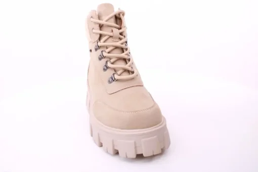 PETER ERIKSON Damen Boot Softrand Schnürung und Reißverschluss BEIGE Warmfutter 6587-24-C25001