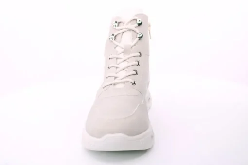 PETER ERIKSON Damen Boot Softrand Schnürung und Reißverschluss BEIGE Warmfutter TEX 26106-Y25005