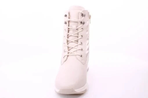 PETER ERIKSON Damen Boot Softrand Schnürung und Reißverschluss BEIGE Warmfutter 21008-C24002 TEX