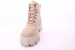 PETER ERIKSON Damen Boot Softrand Schnürung und Reißverschluss BEIGE Warmfutter 6587-24-C25001