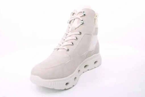 PETER ERIKSON Damen Boot Softrand Schnürung und Reißverschluss BEIGE Warmfutter TEX 26106-Y25005