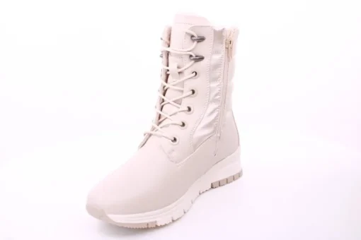 PETER ERIKSON Damen Boot Softrand Schnürung und Reißverschluss BEIGE Warmfutter 21008-C24002 TEX