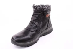 PETER ERIKSON Damen Boot mit Stickrand doppel Reißverschluss einfacher Einstieg in SCHWARZ, BLAU, ROT Warmfutter 58212-Y24001 TEX