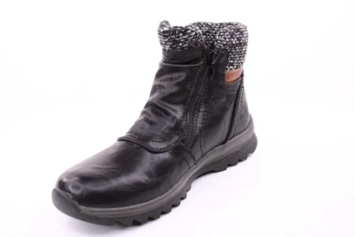 PETER ERIKSON Damen Boot mit Stickrand doppel Reißverschluss einfacher Einstieg in SCHWARZ, BLAU, ROT Warmfutter 58212-Y24001 TEX