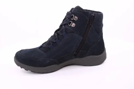 PETER ERIKSON Damen Boot Leder Schnürung und Reißverschluss DENIM Warmfutter FLEXI-16 TEX