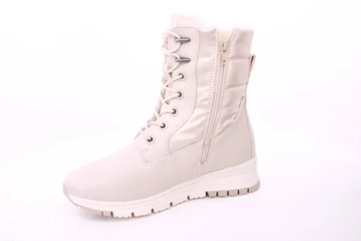 PETER ERIKSON Damen Boot Softrand Schnürung und Reißverschluss BEIGE Warmfutter 21008-C24002 TEX