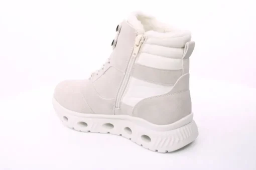 PETER ERIKSON Damen Boot Softrand Schnürung und Reißverschluss BEIGE Warmfutter TEX 26106-Y25005