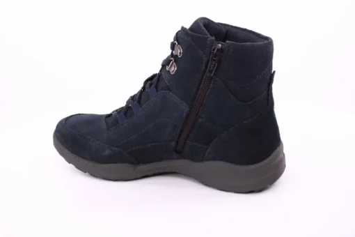 PETER ERIKSON Damen Boot Leder Schnürung und Reißverschluss DENIM Warmfutter FLEXI-16 TEX