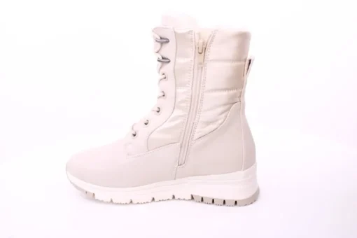 PETER ERIKSON Damen Boot Softrand Schnürung und Reißverschluss BEIGE Warmfutter 21008-C24002 TEX
