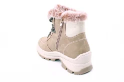 PETER ERIKSON Damen Boot Super-Softrand Schnürung und Reißverschluss in CAMEL mit Warmfutter 3315-Y24001 TEX