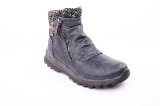 PETER ERIKSON Damen Boot mit Stickrand doppel Reißverschluss einfacher Einstieg in SCHWARZ, BLAU, ROT Warmfutter 58212-Y24001 TEX