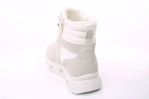 PETER ERIKSON Damen Boot Softrand Schnürung und Reißverschluss BEIGE Warmfutter TEX 26106-Y25005
