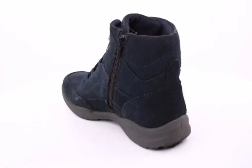 PETER ERIKSON Damen Boot Leder Schnürung und Reißverschluss DENIM Warmfutter FLEXI-16 TEX