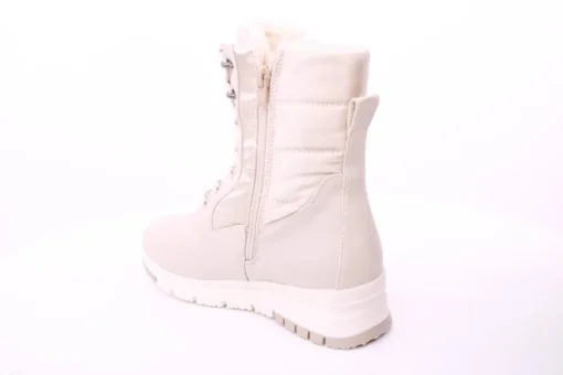 PETER ERIKSON Damen Boot Softrand Schnürung und Reißverschluss BEIGE Warmfutter 21008-C24002 TEX