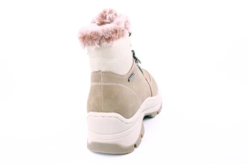 PETER ERIKSON Damen Boot Super-Softrand Schnürung und Reißverschluss in CAMEL mit Warmfutter 3315-Y24001 TEX