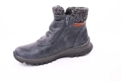 PETER ERIKSON Damen Boot mit Stickrand doppel Reißverschluss einfacher Einstieg in SCHWARZ, BLAU, ROT Warmfutter 58212-Y24001 TEX