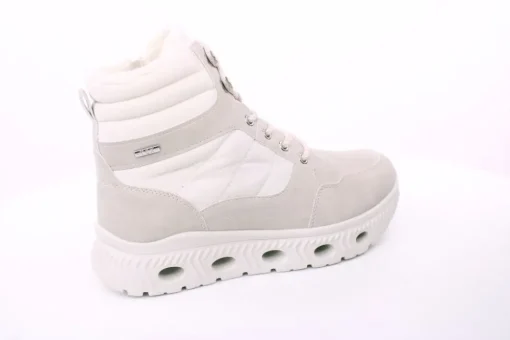 PETER ERIKSON Damen Boot Softrand Schnürung und Reißverschluss BEIGE Warmfutter TEX 26106-Y25005
