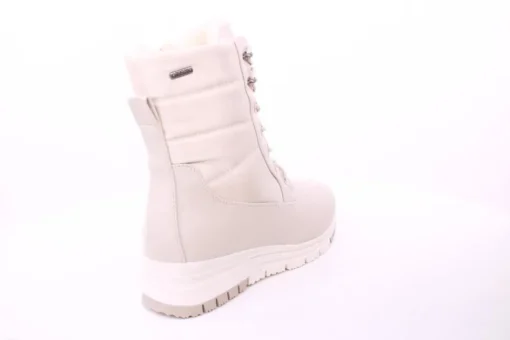 PETER ERIKSON Damen Boot Softrand Schnürung und Reißverschluss BEIGE Warmfutter 21008-C24002 TEX