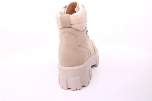 PETER ERIKSON Damen Boot Softrand Schnürung und Reißverschluss BEIGE Warmfutter 6587-24-C25001