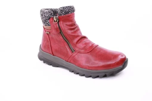 PETER ERIKSON Damen Boot mit Stickrand doppel Reißverschluss einfacher Einstieg in SCHWARZ, BLAU, ROT Warmfutter 58212-Y24001 TEX
