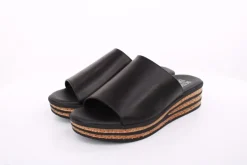 PETER ERIKSON Damen Pantolette Leder schwarz S14 3018-C23002