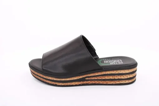 PETER ERIKSON Damen Pantolette Leder schwarz S14 3018-C23002