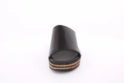 PETER ERIKSON Damen Pantolette Leder schwarz S14 3018-C23002