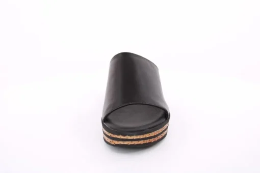 PETER ERIKSON Damen Pantolette Leder schwarz S14 3018-C23002