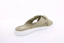 PETER ERIKSON Damen Pantolette Leder Comfort- Fußbett grün, schwarz S13 221511