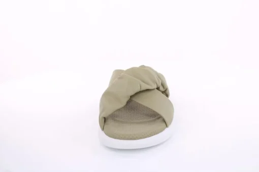 PETER ERIKSON Damen Pantolette Leder Comfort- Fußbett grün, schwarz S13 221511