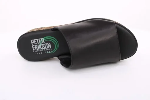 PETER ERIKSON Damen Pantolette Leder schwarz S14 3018-C23002