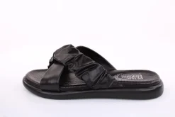 PETER ERIKSON Damen Pantolette Leder Comfort- Fußbett grün, schwarz S13 221511