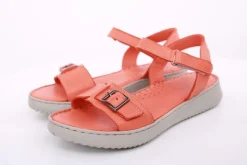 PETER ERIKSON Damen Sandale Leder Comfort-Fußbett orange S14 241604