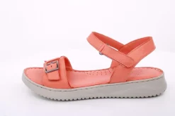 PETER ERIKSON Damen Sandale Leder Comfort-Fußbett orange S14 241604