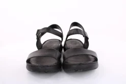 PETER ERIKSON Damen Sandale Leder Comfort- Fußbett blau, schwarz S13 231521