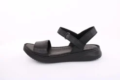 PETER ERIKSON Damen Sandale Leder Comfort- Fußbett blau, schwarz S13 231521