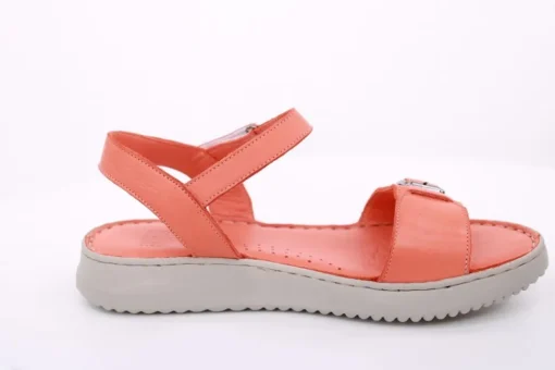 PETER ERIKSON Damen Sandale Leder Comfort-Fußbett orange S14 241604