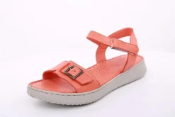 PETER ERIKSON Damen Sandale Leder Comfort-Fußbett orange S14 241604