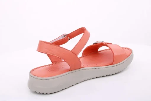 PETER ERIKSON Damen Sandale Leder Comfort-Fußbett orange S14 241604