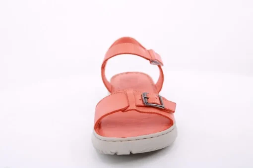 PETER ERIKSON Damen Sandale Leder Comfort-Fußbett orange S14 241604