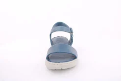 PETER ERIKSON Damen Sandale Leder Comfort- Fußbett blau, schwarz S13 231521