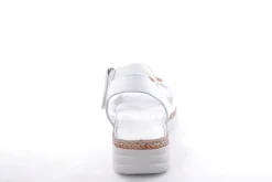 PETER ERIKSON Damen Sandale Leder Comfort- Fußbett weiß, grün S13 231533